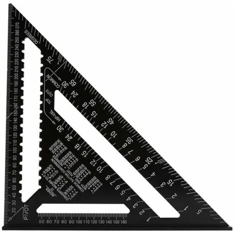 Équerre de menuisier en alliage d'aluminium 30 cm – Résistante à la corrosion – Pour découpe précise et positionnement sécurisé (1/5)