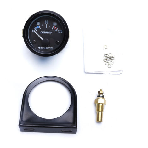 Thermomètre de liquide de refroidissement de voiture 12V, moniteur de température avec affichage, installation facile, accessoires de véhicule (52mm) - 1pcs
