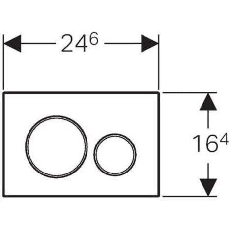 Plaque d'actionnement GEBERIT Sigma20 115.882.KJ.1
