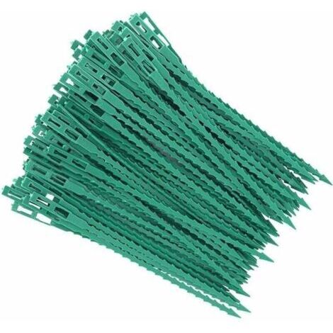 80 Pcs Accroche-Tuteurs pour Tomates Arbres Tuteurs de Plantes Attache et Soutien Réglable pour Plantes Serre-câble Lien en Plastique pour Jardinage Bricolage (1/4)