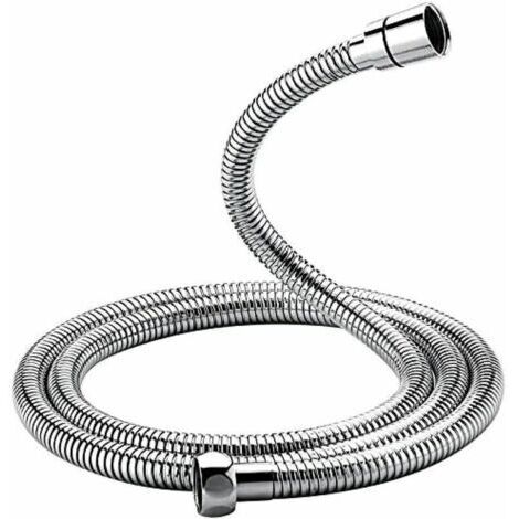 Flexible de douche universel (1,5M), flexible de douche anti-torsion et anti-vrillage, acier inoxydable/chromé (1/4)