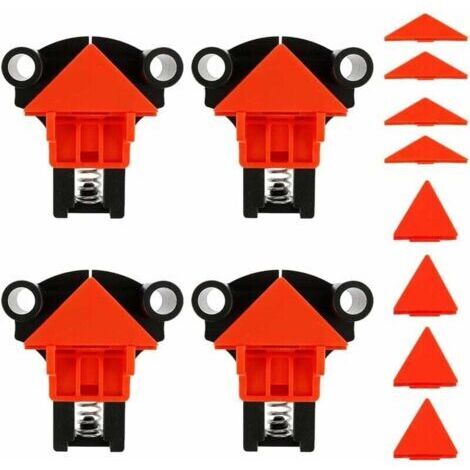 4 Pcs Pince à Angle Droit 60/90/120 Degrés Pince de Réglable Serre Joint Angle Clips de Fixation d'angle de Cadre Photo pour Bois Bricolage Outils à Main (1/5)