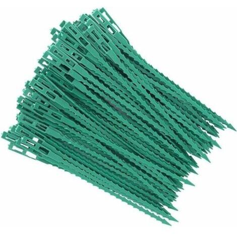 80 Pcs Accroche-Tuteurs pour Tomates Arbres Tuteurs de Plantes Attache et Soutien Réglable pour Plantes Serre-câble Lien en Plastique pour Jardinage Bricolage (1/4)