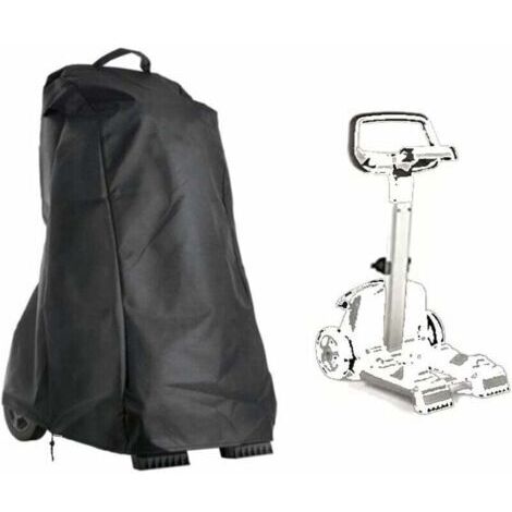 Housse pour Robot De Piscine, Bâche De Robot Nettoyeur De Piscine De Jardin avec Poignée Et Cordon De Serrage, étanche, 420D Oxford Noir 56 66 107cm, (1/4)