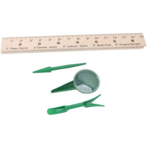 Règle d'espacement des Plantes Pliable de 30 Pouces, avec Plantoir et Pince de Transplantation (1/5)
