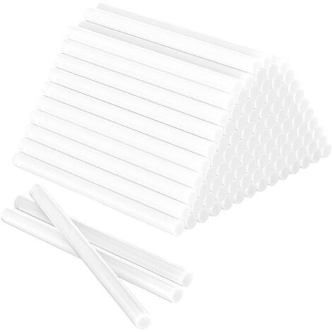 100pcs Lot de Bâtons de Colle Chaude, Bâtonnets de Colle Transparents Universels pour Pistolet à Colle Chaude, Idéal pour Bricolage, Artisanat, Loisir - 100 x 7mm, (1/5)