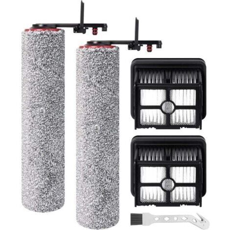Rouleau de brosse de rechange et Filtre HEPA pour DREAME H15 Pro Heat Aspirateur Laveur, 2 rouleaux de brosse + 2 filtres HEPA + 1 brosse de nettoyage (1/4)