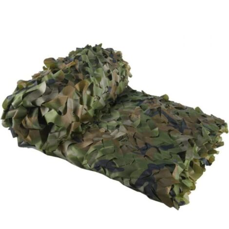 Filet de Camouflage Vert Voile d'ombrage rectangulaire design ombrière camouflage 3x5 m