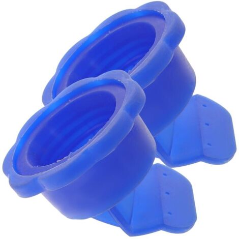 2 Pièces Noyau désodorisant pour égouts cœur salle de bains noyau de vidange évier galetiere clapet anti-retour en silicone noyaux de vidange pour égout Gel de silice Blue (1/5)
