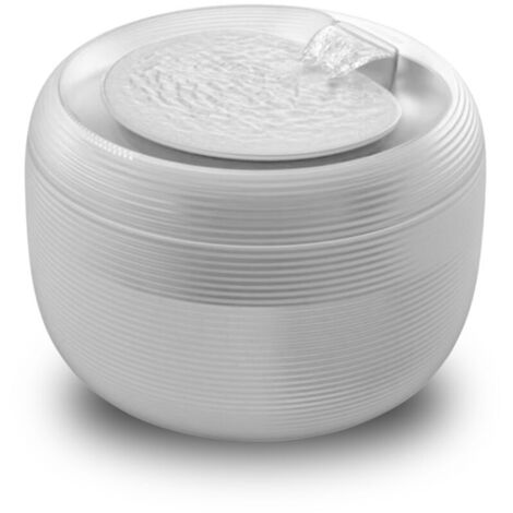 Fontaine à eau blanche pour animaux de compagnie, 1 unité, 222215,5 cm, capacité de 2,5 L, favorise une hydratation saine et prévient les maladies. (1/5)