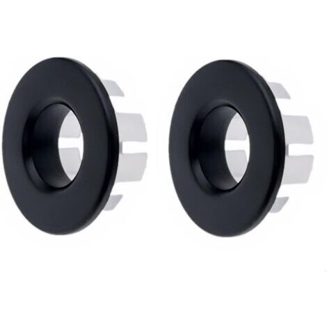 2X Anneau de trop-Plein en cuivre plaqué Noir Mat pour évier de Salle de Bain, trop-Plein pour évier de Cuisine et Salle de Bain (1/5)