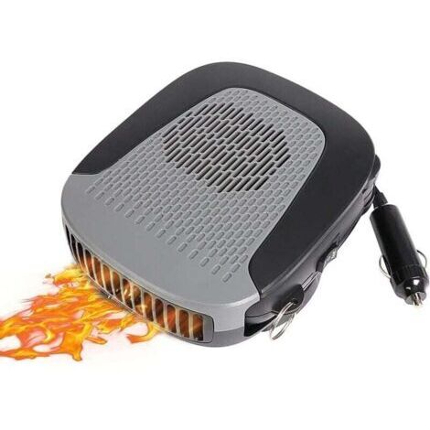 LOVFASH Chauffage de voiture portable 2 en 1 - Chauffage rapide - Dégivreur de pare-brise - Désembuage - 12 V - 150 W - Prise allume-cigare (1/5)