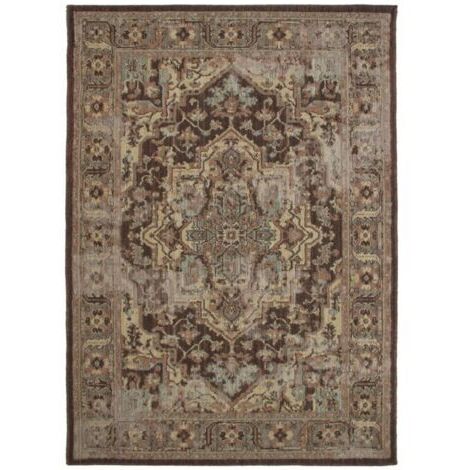 Tapis salon oriental marron 110x160 (1/4)