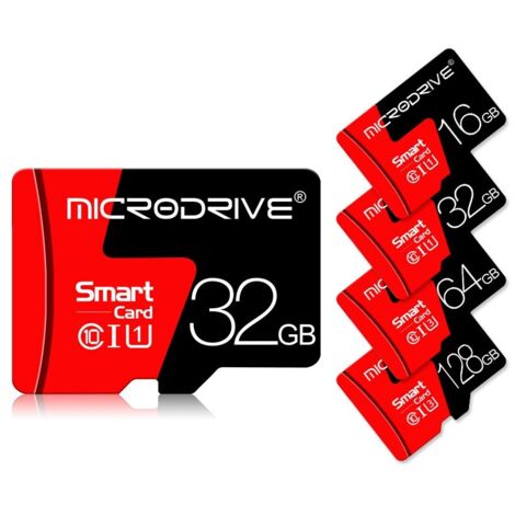Carte micro 16/32/64/128Go- Convient aux caméras de surveillance, aux enregistreurs de conduite, aux téléphones portables et aux tablettes