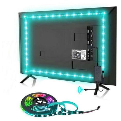 Bande LED, Ruban LED, Bandes Lumineuses, avec télécommande 24 touches interface USB étanche, KINSI