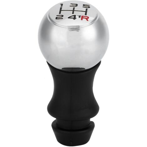 Pommeau de levier de vitesse de voiture 5 vitesses pommeau de levier de vitesse pièce de rechange de voiture professionnelle (rouge)