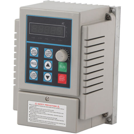 Eosnow Contrleur de vitesse VFD d'entranement à fréquence variable 220VAC pour moteur à courant alternatif monophasé 0.45kW