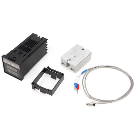Eosnow Contrôleur de température PID REX-C100,relais statique 40 A,thermocouple K GD