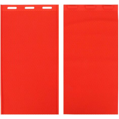 Feuille de cire d'abeille 5.4mm, 2 pièces, peigne en caoutchouc, moule de presse, accessoire pour apiculture, rouge