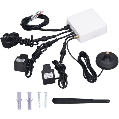 Eosnow Compteur d'énergie Wi-Fi triphasé, avec capteur de niveau de circuit 120 A, moniteur de puissance électrique intelligent, 100-240 V