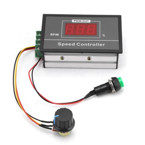 Contrleur de vitesse de moteur DC 6-60V 12V 24V 36V 48V 30A PWM DC, interrupteur de démarrage et d'arrêt