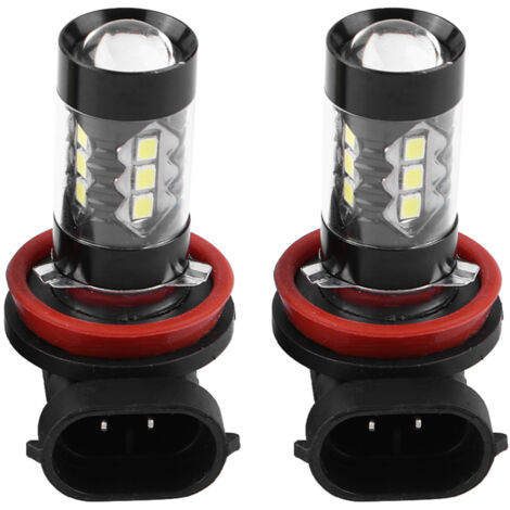 Eosnow 2 pièces H11 H8 12V-24V 80W voiture haute puissance LED lumineuse antibrouillard ampoules diurnes