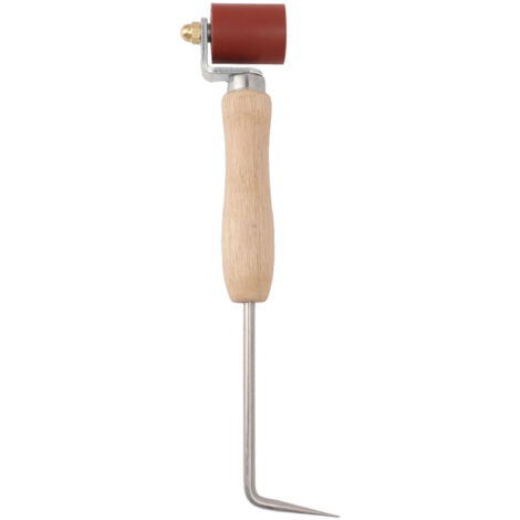 Eosnow Rouleau de couture 40 mm, multifonction, économie de travail, résistant à la chaleur, outil de rouleau de couture en silicone flexible pour feuille de membrane, sonde de test de couture + roue 