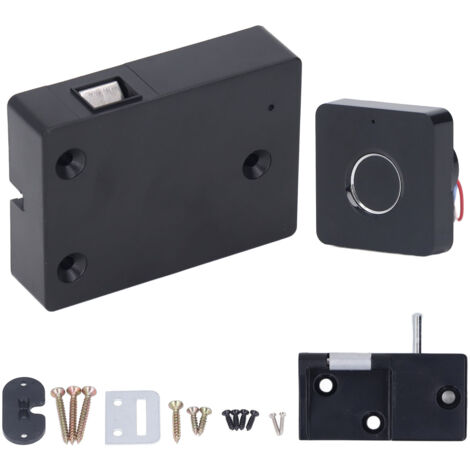 Eosnow Serrure intelligente d'armoire à empreintes digitales, USB, sans clé, pour tiroir, garde-robe, avec lumière respiratoire, pour chambres à coucher, bureaux