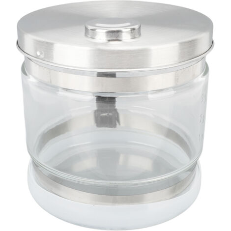 Eosnow Récipient d'eau distillée de remplacement, bouteille de collecte de stockage, pot en verre pour comptoir de beauté à domicile 4L