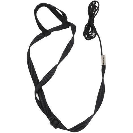 Jeffergarden Harnais pour oiseaux, laisse ultra légère, corde volante réglable pour perroquet, pour jouer en plein air, fêtes, noir, S (1/5)