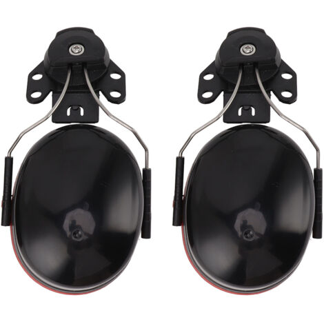 Casque antibruit casque antibruit Protection auditive casque réglable cache-oreilles pour les travailleurs de chantier de Construction noir rouge