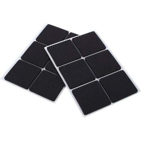 Patins en caoutchouc pour protection de sol, carrelage noir, meubles pour la maison (1/5)
