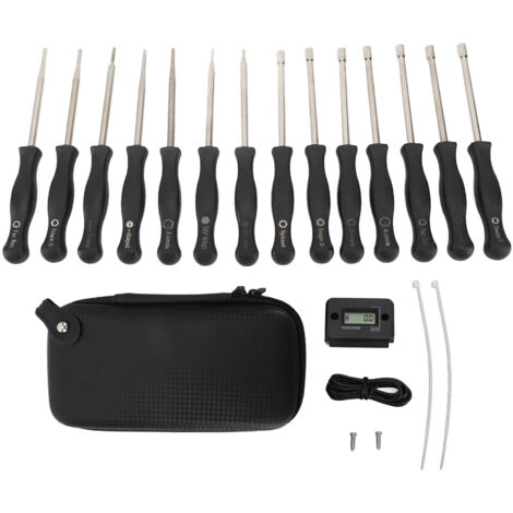 Outil de réglage du carburateur ABS, outil de réglage du carburateur Portable pour coupe-bordures, scies à chane, souffleurs de feuilles, 14 pièces (1/5)