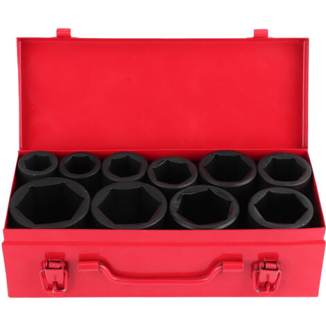 Eosnow 10 pièces métrique douille à Impact profond 3/4in lecteur 6 points ensemble d'outils de voiture automatique Portable 22-50mm
