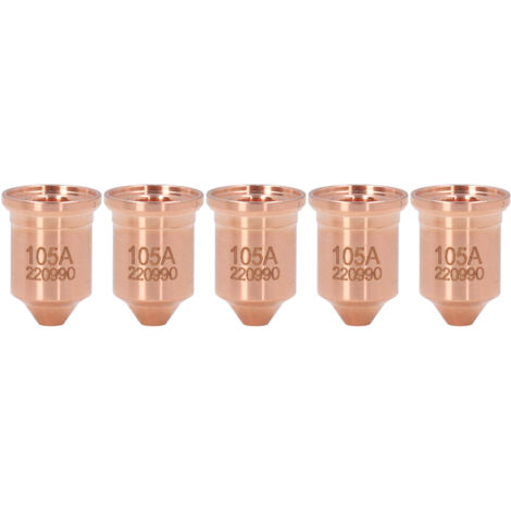 Embout de buse 220990 en laiton, 5 pièces, pointes de torche de découpe Plasma, pour consommables PMX 65 85 105 125A
