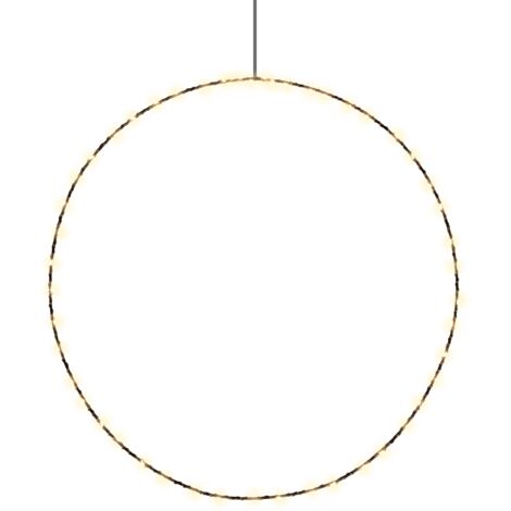 Skylantern – Cercle lumineux décoratif 50 cm – 50 LED blanc chaud – Ambiance cosy pour intérieur – Facile à suspendre sur murs ou fenêtres