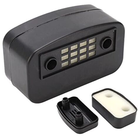 65mm Coque en Plastique Carré Compresseur d'air Silencieux Bruit Silencieux Pompe D'admission Filtre D'entrée pour Compresseur à Piston, Non original