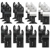 Lot De 20 Lames De Scie Oscillante Professionnelle Universelles Pour Scie Multifonction À Libération Rapide Fein Multimaster, Ryobi, Milwaukee, Bosch, Dremel, Dewalt, Rockwell, Makita Et Plus Encore