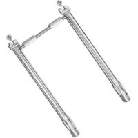 69785 Brûleur de gril de 45,7 cm pour barbecues à gaz Weber Spirit I et II 200 Series Spirit E-210 E-220 Spirit S-210, S-220 avec tube de commande avant en acier inoxydable 304