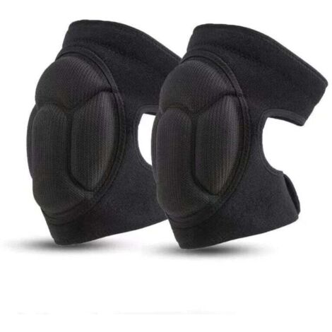 1 Paire de Genouillères de Travail, Genouillères de Jardin de Protection Noires Genouillères Antidérapantes, Anti-Collision, Genouillères de Jardin Multifonctionnelles - Noir (1/5)