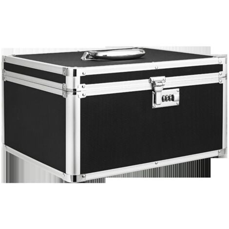 Coffre-fort à serrure à combinaison – Dimensions 20,3 x 17 x 19 cm – Léger et portable – Sécurise argent, documents et médicaments – Jormftte