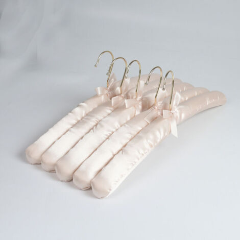 10 cintres rembourrés en satin - 38 cm - Couleurs assorties - Résistants