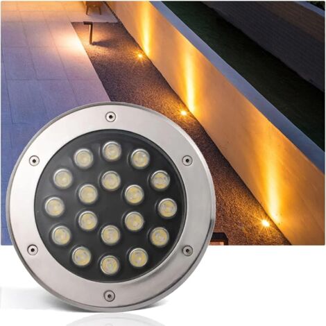 Spots LED De Paysage Au Sol - Spots Extérieurs Enterrés 24 V, Spots LED Encastrés, Projecteurs Au Sol, Lampadaire LED Extérieur Étanche IP67, Éclairage De Cour De Jardin De Pelouse(RGB,3w(24V)) (1/5)