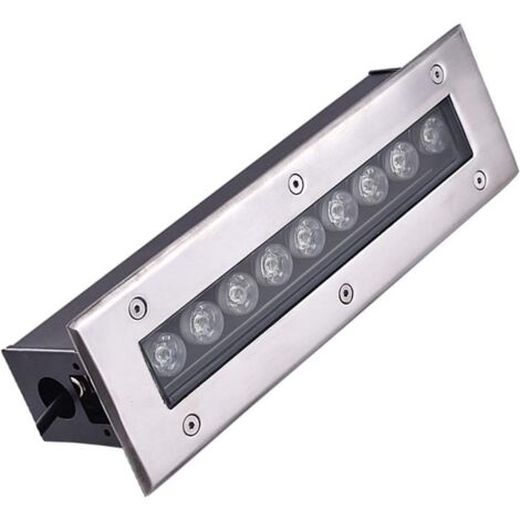 Spot Encastrable LED Exterieur - Lampe Jardin Enterré, LED Encastré Au Sol Spot Rectangulaire Lumière Souterraine Extérieure Jardin Lampadaire Étanche Chemin Éclairage Lampadaire (1/5)