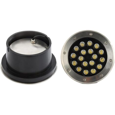 Lumière LED Submersible - Spot Encastrable Exterieur, Lumière De Jardin Souterraine 110-230V, Projecteur De Jardin En Acier Inoxydable Étanche IP68, Projecteur De Sol Encastré Extérieur(RGB,5W) (1/5)