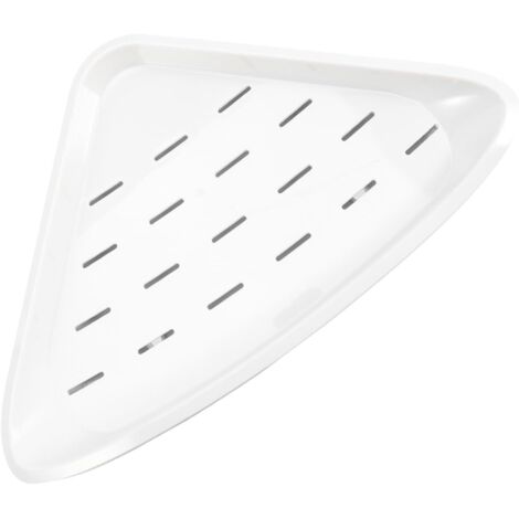 Étagère Murale Angle Sans Percage Organisateur De Douche Angle Étagère De Salle De Bain Support De Rangement Pour Douche (1/5)