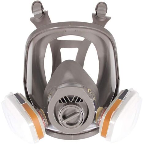 Masque respiratoire intégral pour peinture et nettoyage chimique – Protection contre poussières et vapeurs – Connecteurs baïonnette et 40mm (1/5)