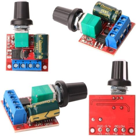 Régulateur De Vitesse Moteur 90W – Tension Réglable 5V-35V, Courant 0-5A, Avec PWM