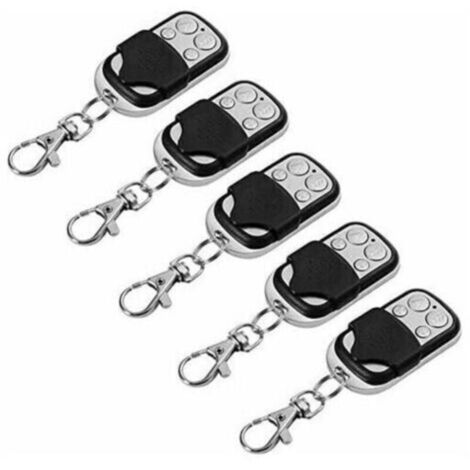 5pcs Télécommande Universel Clonage Portail Electrique Garage Ouvre Porte Fob 433mhz Remplacement Porte Clé (1/5)