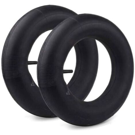 Chambre à air 4.80/4.00-8 – 2 pièces avec valve droite – Caoutchouc robuste pour brouette, tondeuse, générateur – Pression 30 PSI (1/5)